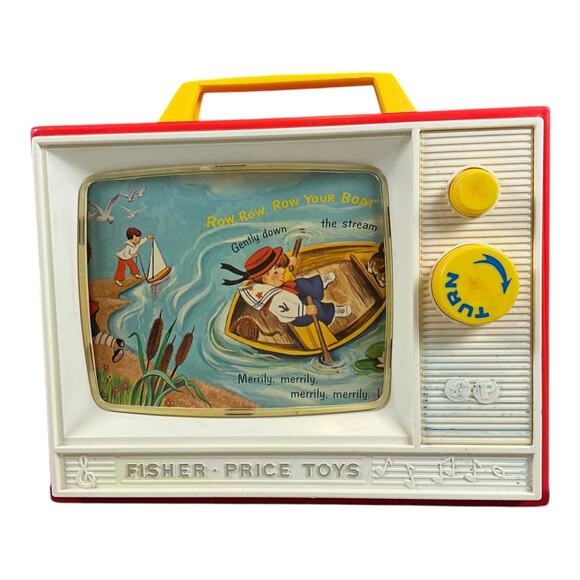 Fisher-Price Movie Viewer Theater 2 Films London Bridge Row Row Row Your Boat - Picture 3 of 13